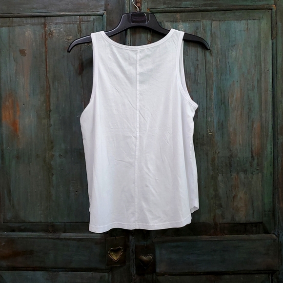 CALME by Johnny Was Tank Top in White, Size Medium, NWOT - Picture 2 of 7